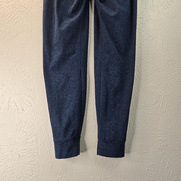 NoBull Jogger Pants Small Navy Blue Stretchy Athletic Workout Pull On Drawstring - Picture 9 of 9